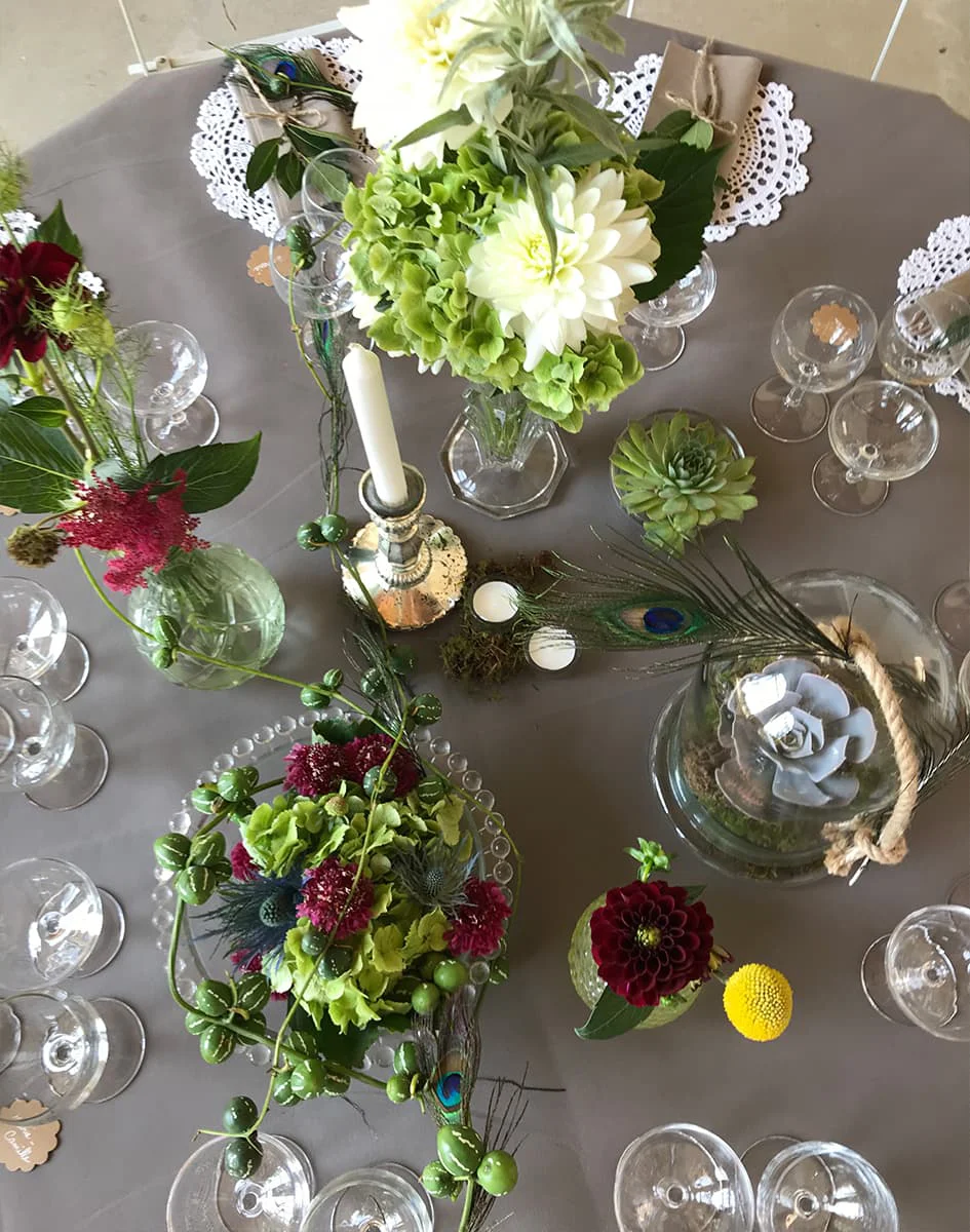 Décorations de vos tables - La Grange aux Camélias - Roanne 42