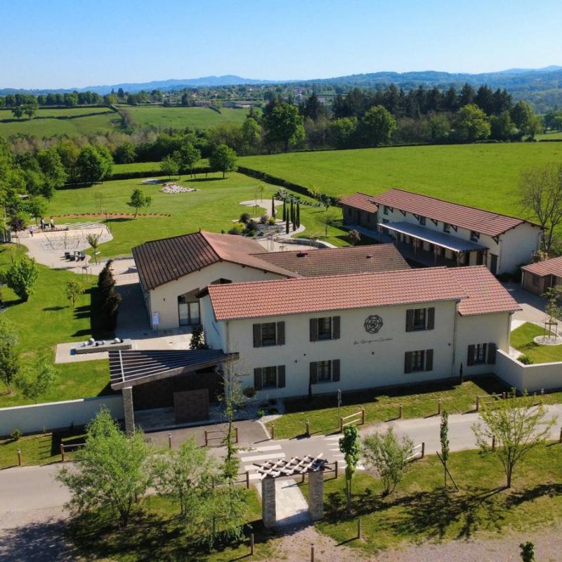Vue aérienne - La Grange aux Camélias